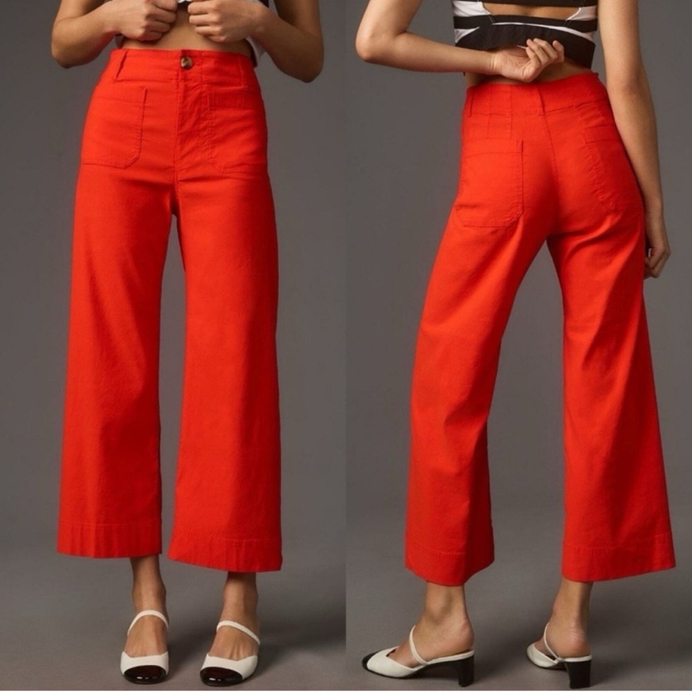 Maeve Colette Pants Size 29 Bright Orange